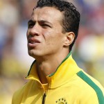 Brazil's Leandro Damiao lines up for the
