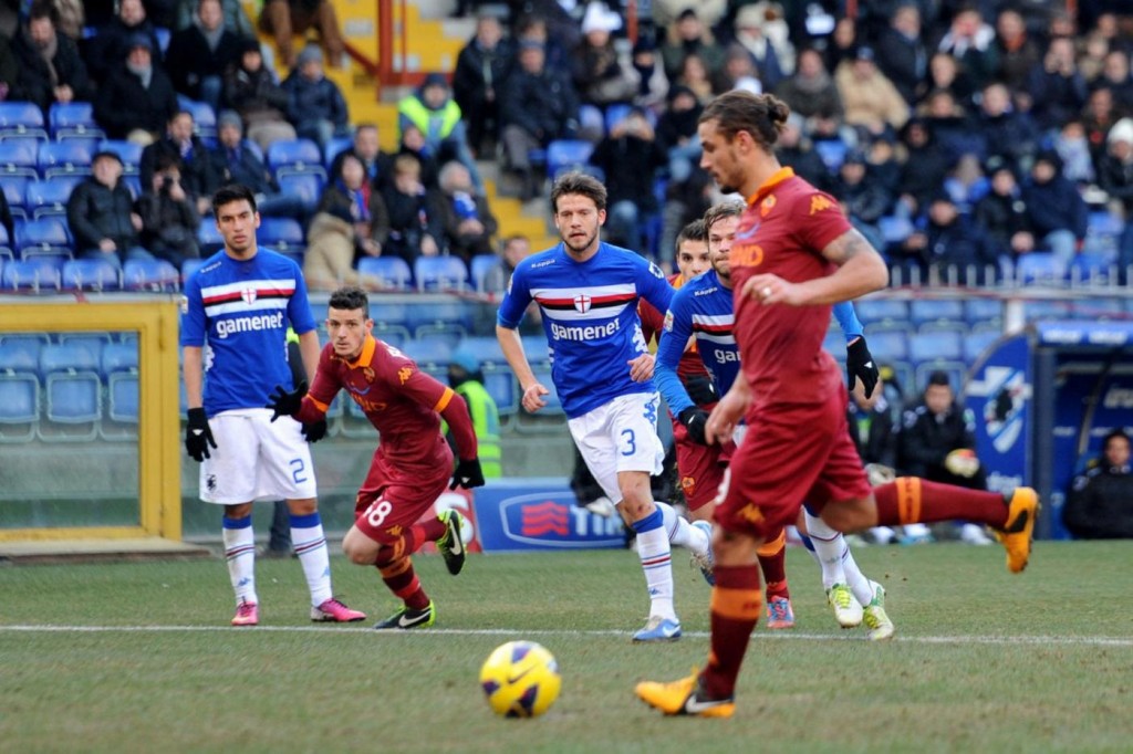 Sampdoria vs Roma - Serie A tim 2012/2013