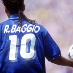 1994 World Cup Final. Pasadena, USA. 17th July, 1994. Brazil 0 v Italy 0. (Brazil won 3-2 on penalties)   Italy's Roberto Baggio