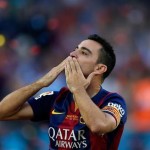 Liga: festa Barca, Xavi saluta