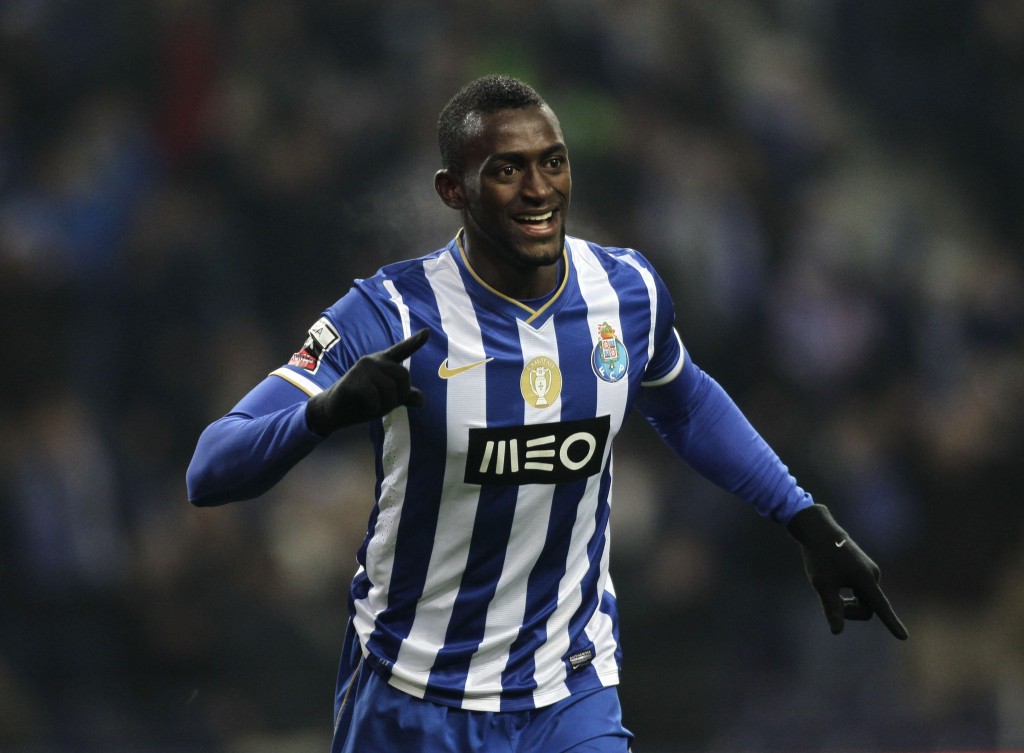 Porto's Jackson celebrates his goal against Olhanense during their Portuguese Premier League soccer match at Dragao stadium in Porto