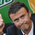 AS Roma's Spanish coach, Luis Enrique, g