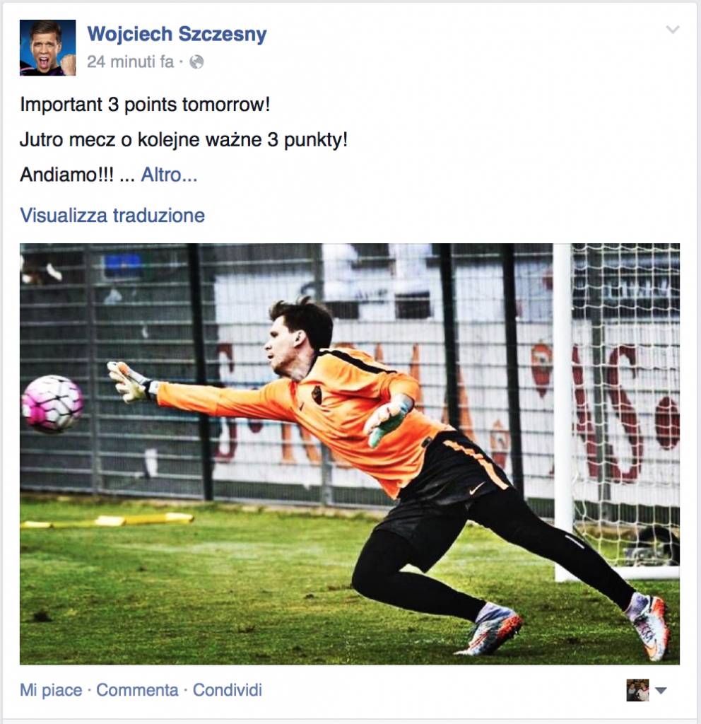 Szczesny Facebook
