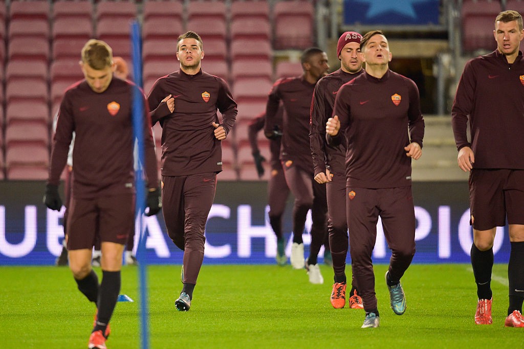 AS Roma Training Session And Press Conference