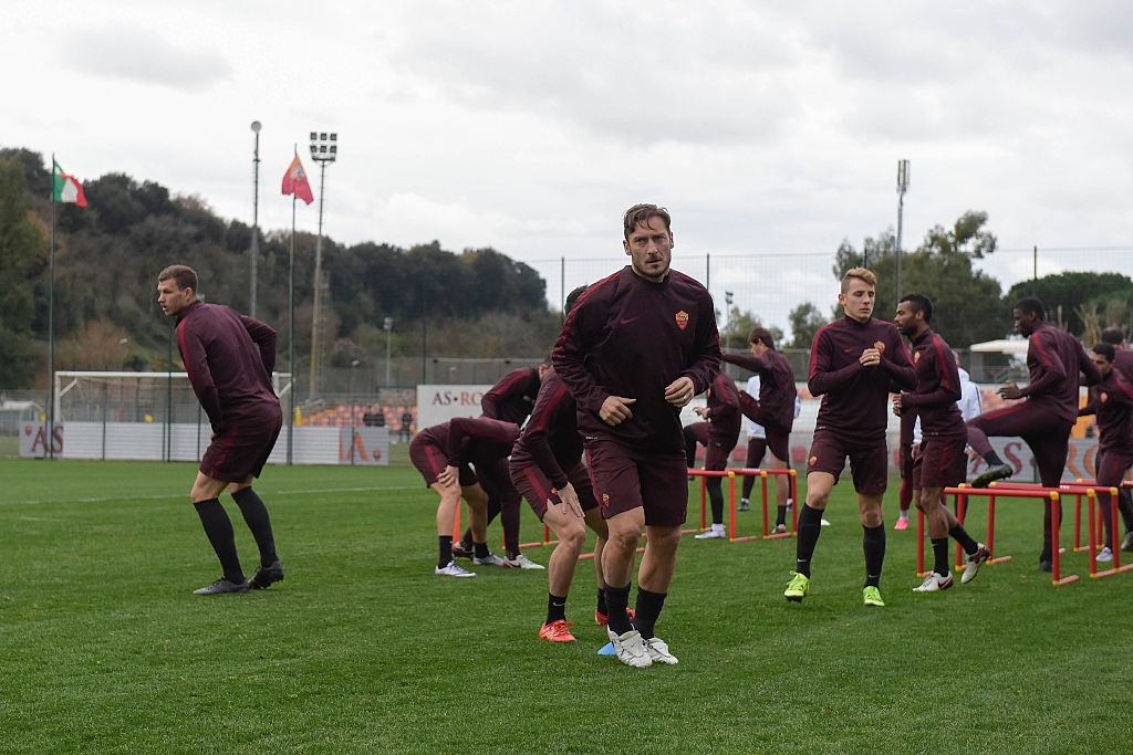 Luciano Spalletti Leads His First Training Session As New As Roma Coach