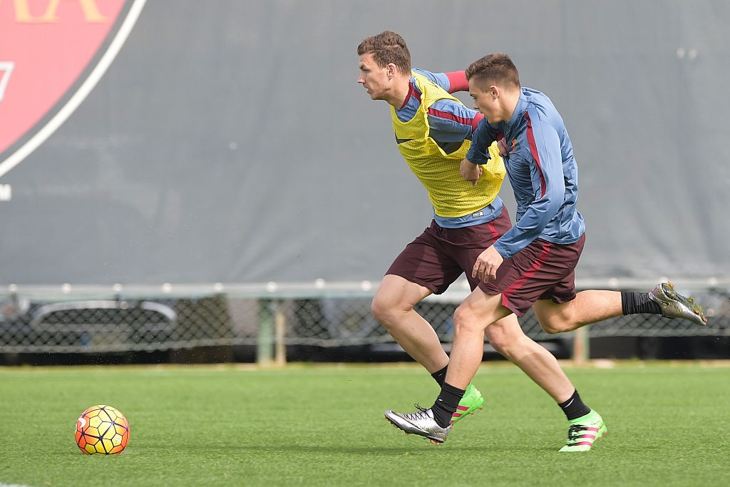 dzeko_allenamento_trigoria_18022016-7