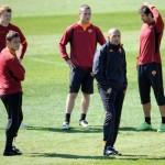 (From L) AS Roma's players Norwegian def