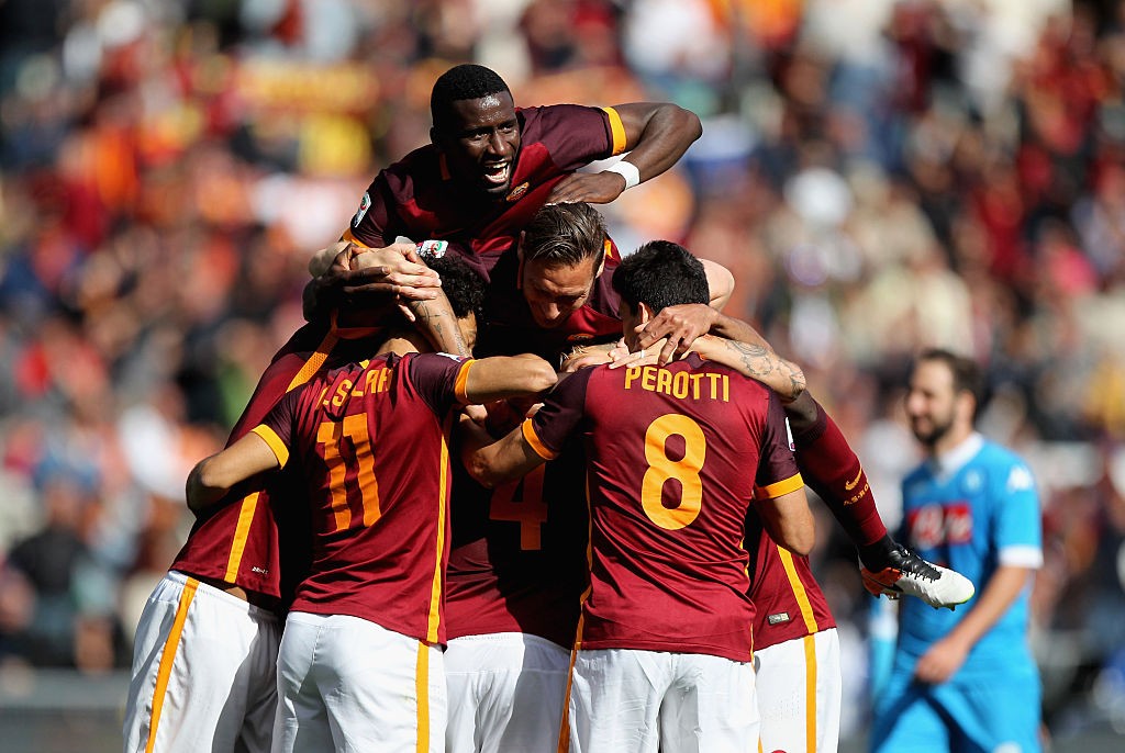 Totti Perotti Salah Nainggolan Rudiger roma_napoli25042016_3-9