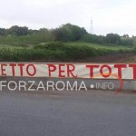 striscione totti 17 aprile 2016