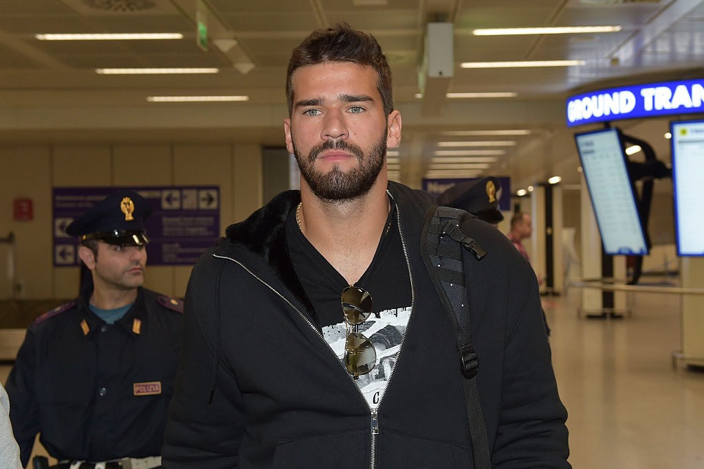 New AS Roma Signing Alisson Arrives At Fiumicino Airport