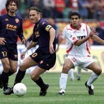 bari roma 1-4 duecento presenze totti 2001
