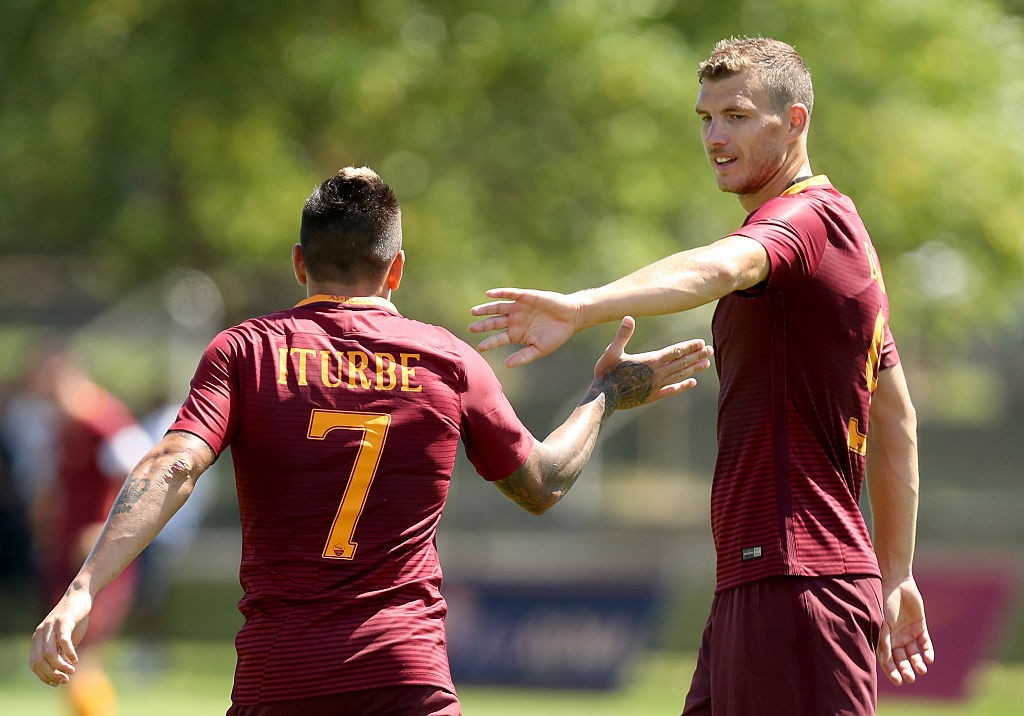 Boston_Amichevole_BostonBots_GlobalPremier dzeko iturbe