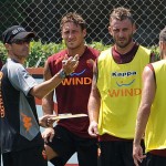 CALCIO: ROMA;PARTE ERA AMERICANA,SQUADRA IN CAMPO A TRIGORIA