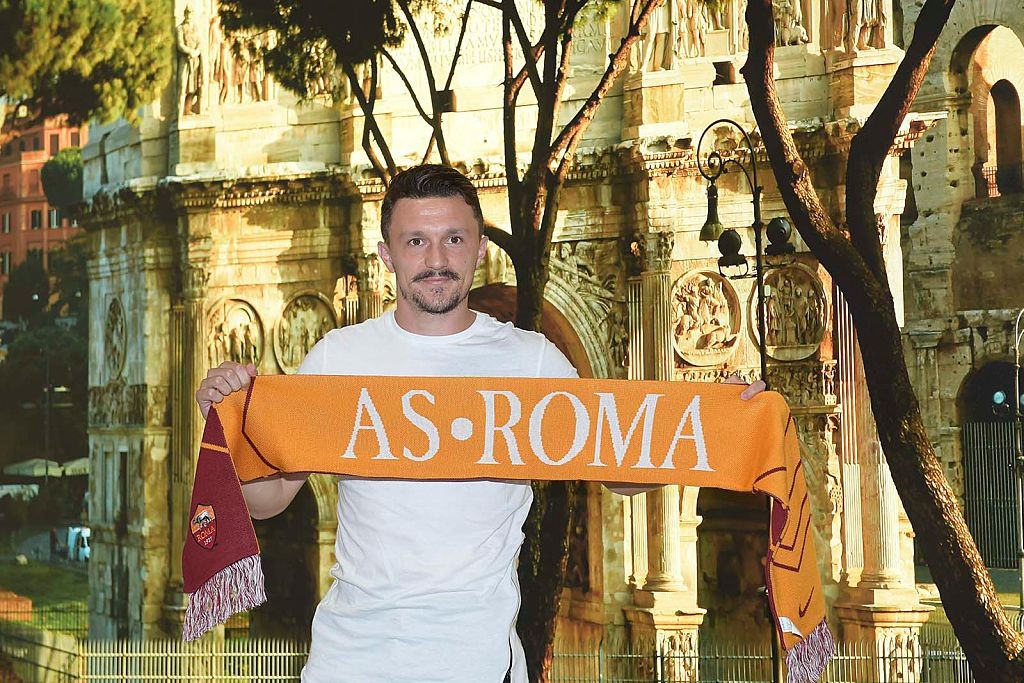 New AS Roma Signing Mario Rui Arrives At Fiumicino Airport