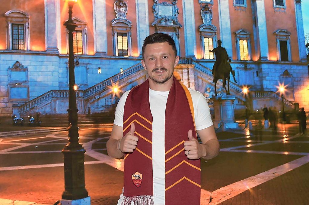 New AS Roma Signing Mario Rui Arrives At Fiumicino Airport