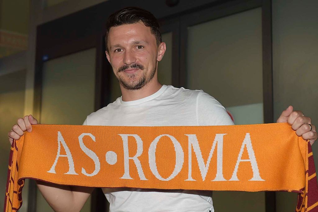 New AS Roma Signing Mario Rui Arrives At Fiumicino Airport
