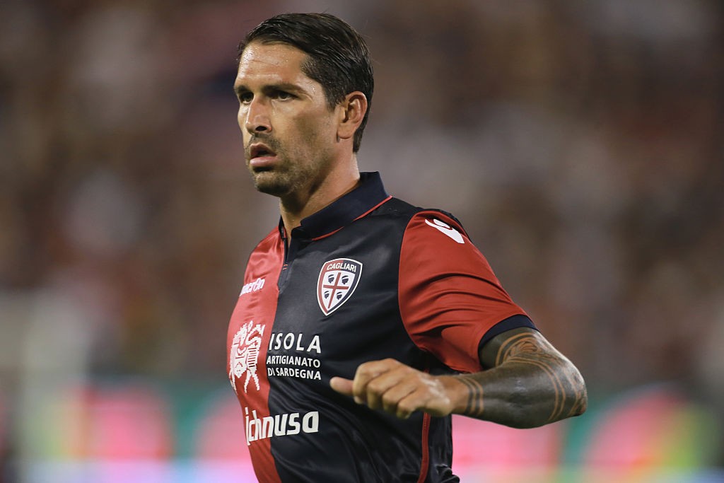 Cagliari Calcio v AS Roma borriello