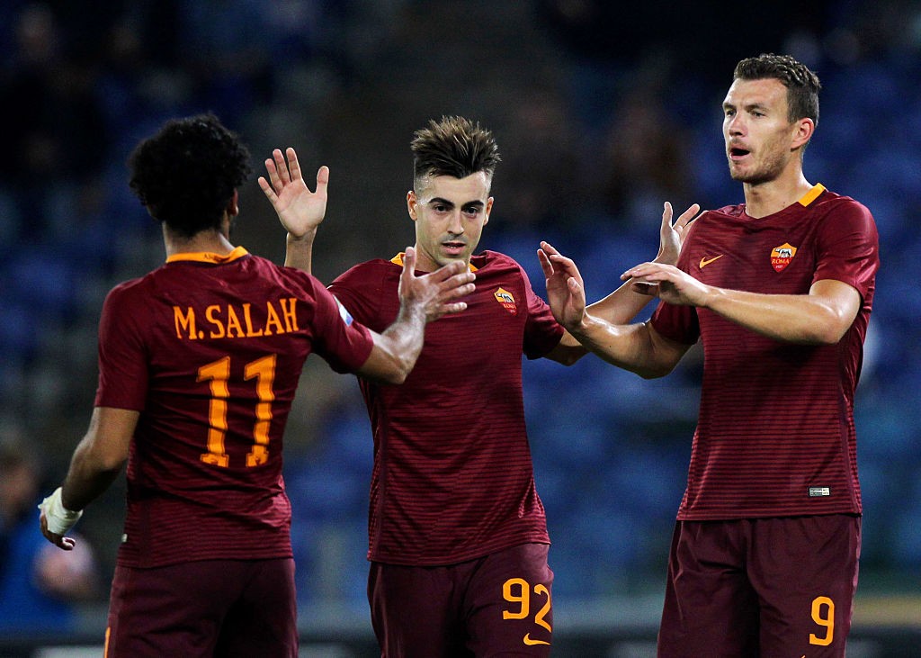 Roma_Crotone_22_09_2016_ElShaarawy_Dzeko_Salah