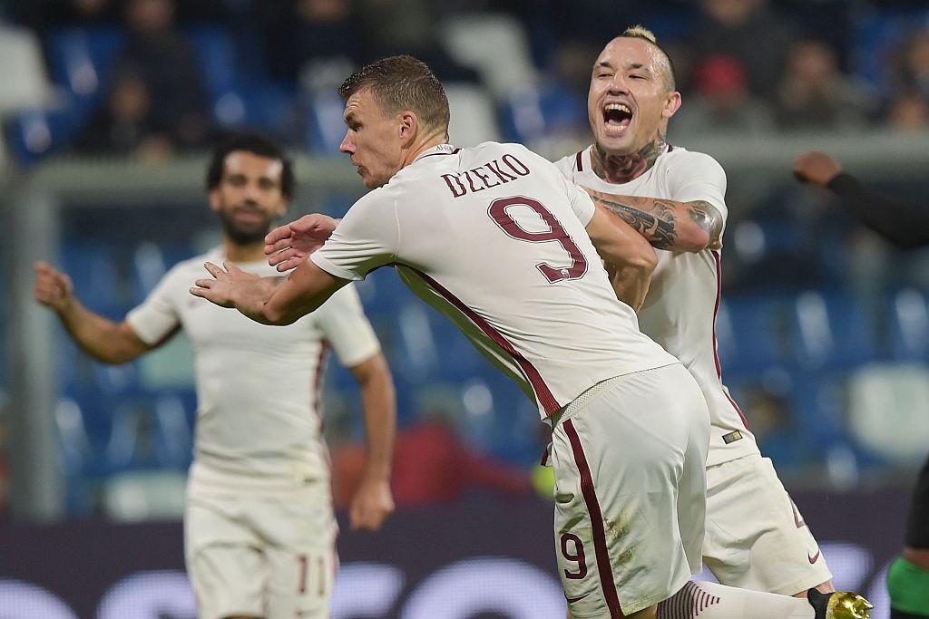 Sassuolo_Roma_dzeko_Nainggolan