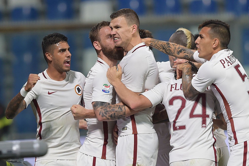 Sassuolo_Roma_dzeko_Nainggolan