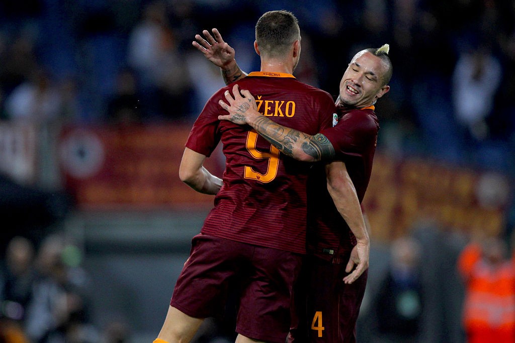 Roma_Palermo_ Dzeko_Nainggolan