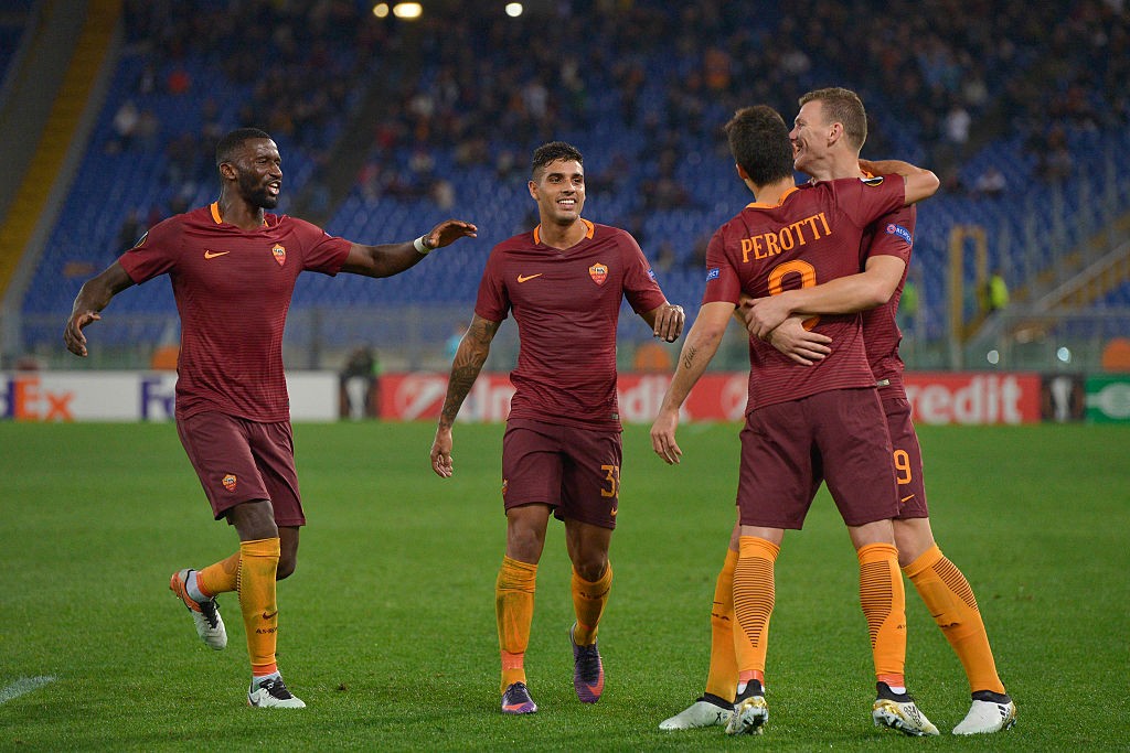 Roma_ViktoriaPlzen_dzeko_Palmieri_Perotti_Rudiger