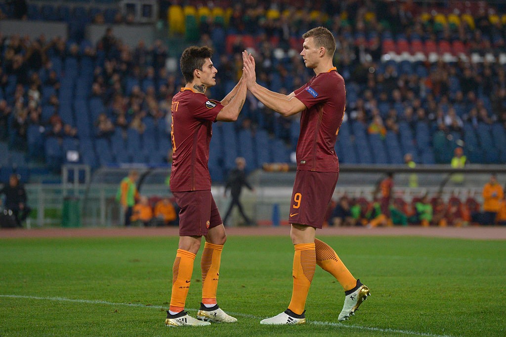 Roma_ViktoriaPlzen_perotti_Dzeko