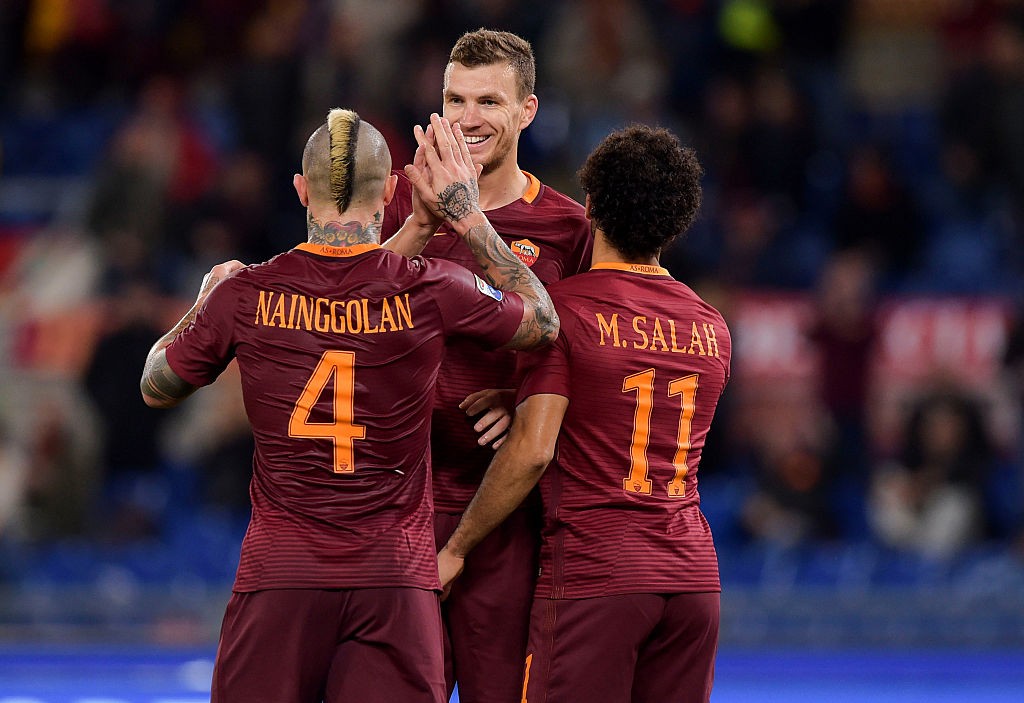 Roma_Bologna_salah_dzeko:nainggolan
