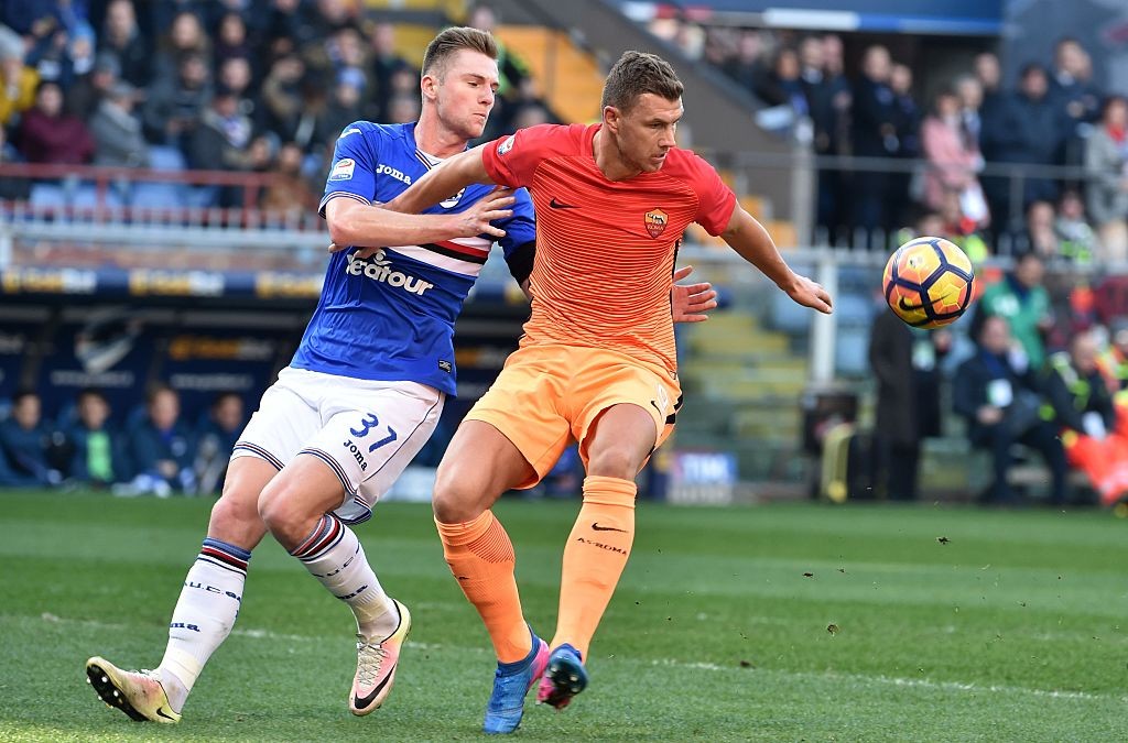 Sampdoria_Roma_dzeko