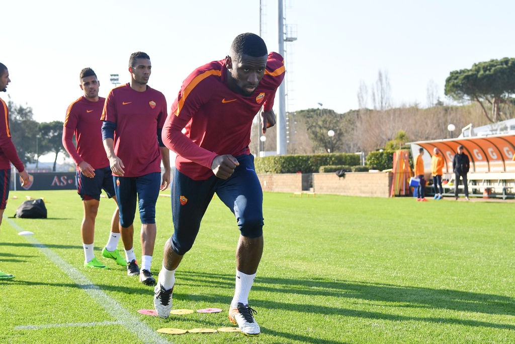 Roma_Lione_Rifinitura_Trigoria_Ruediger