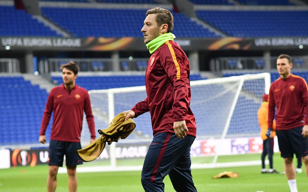Lione_Roma_Allenamento_Totti