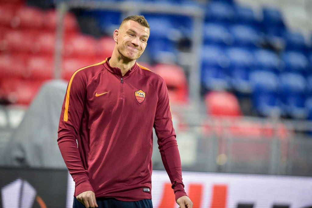 Lione_Roma_Allenamento_Dzeko