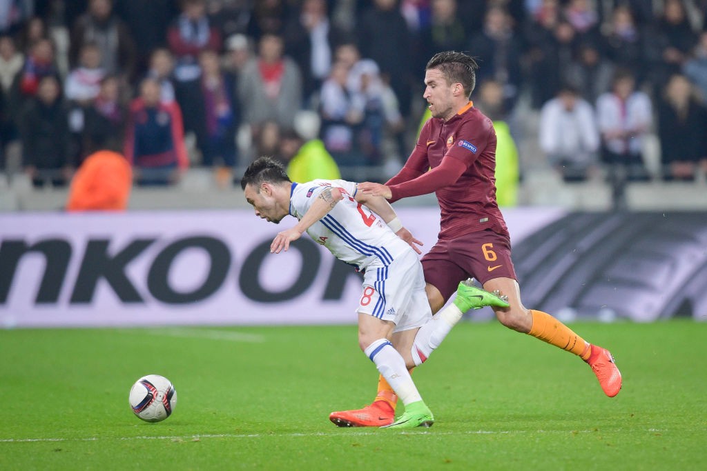 Lione_Roma_strootman_Valbuena