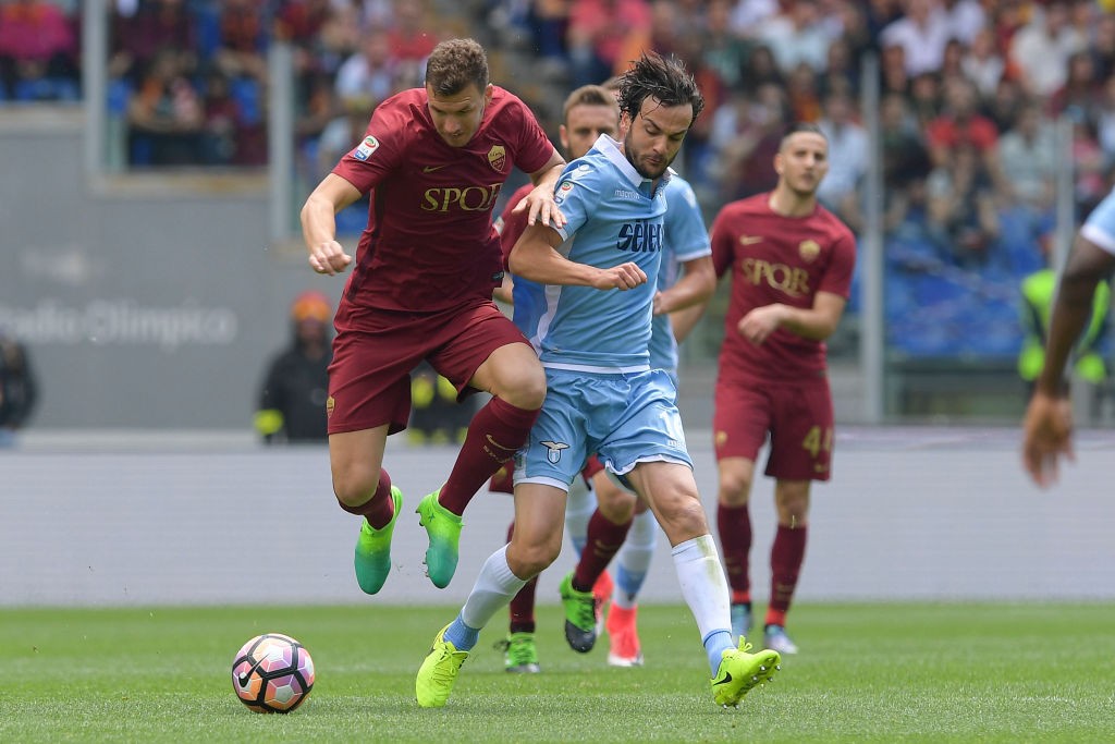 Roma_Lazio_Dzeko_Parolo
