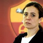 AS Roma president Rosella Sensi looks on