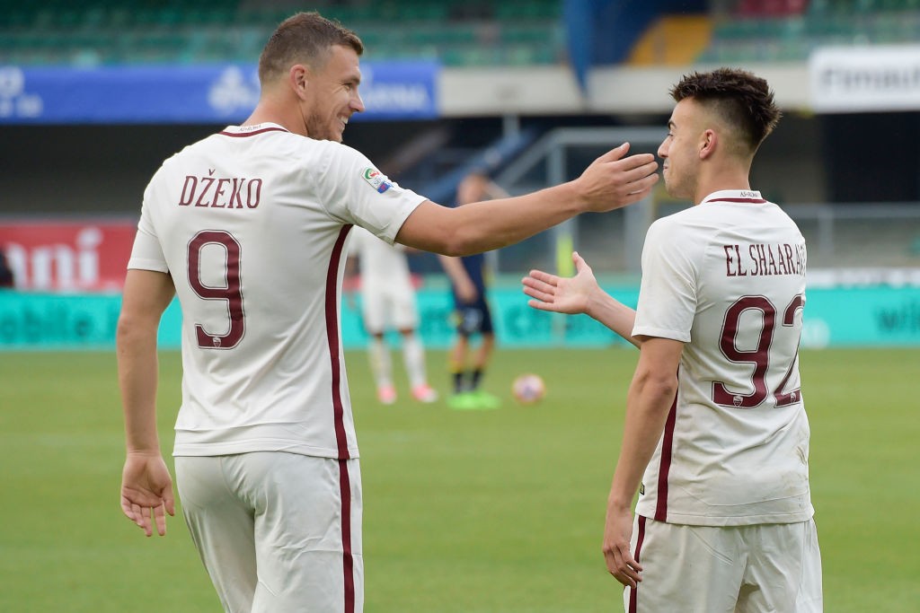 Chievo_Roma_elshaarawy_dzeko