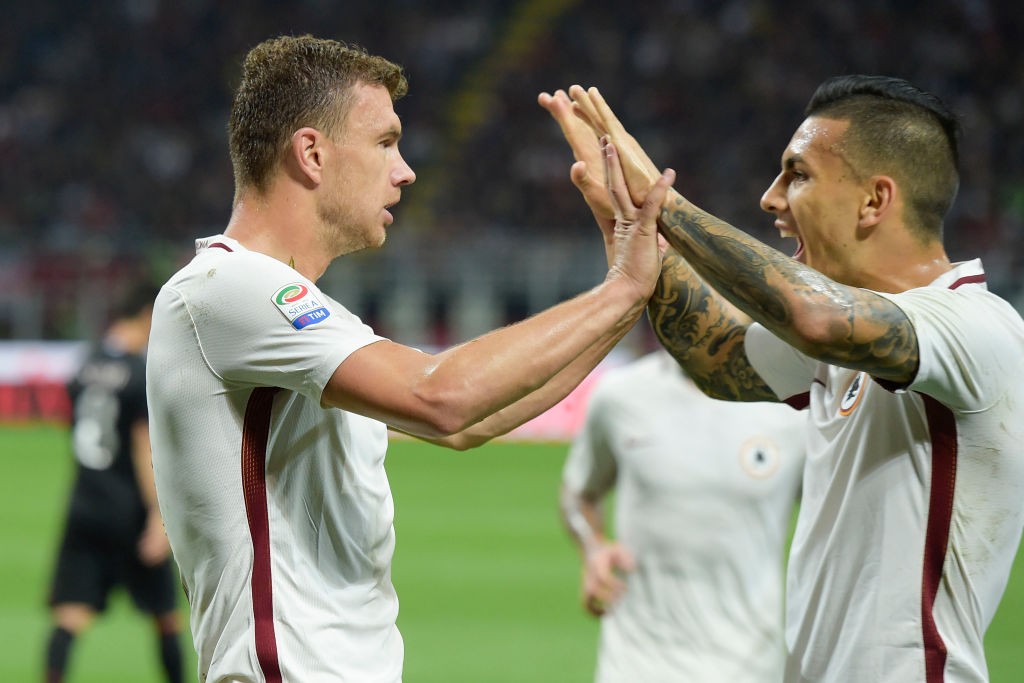 Milan_Roma_dzeko_paredes