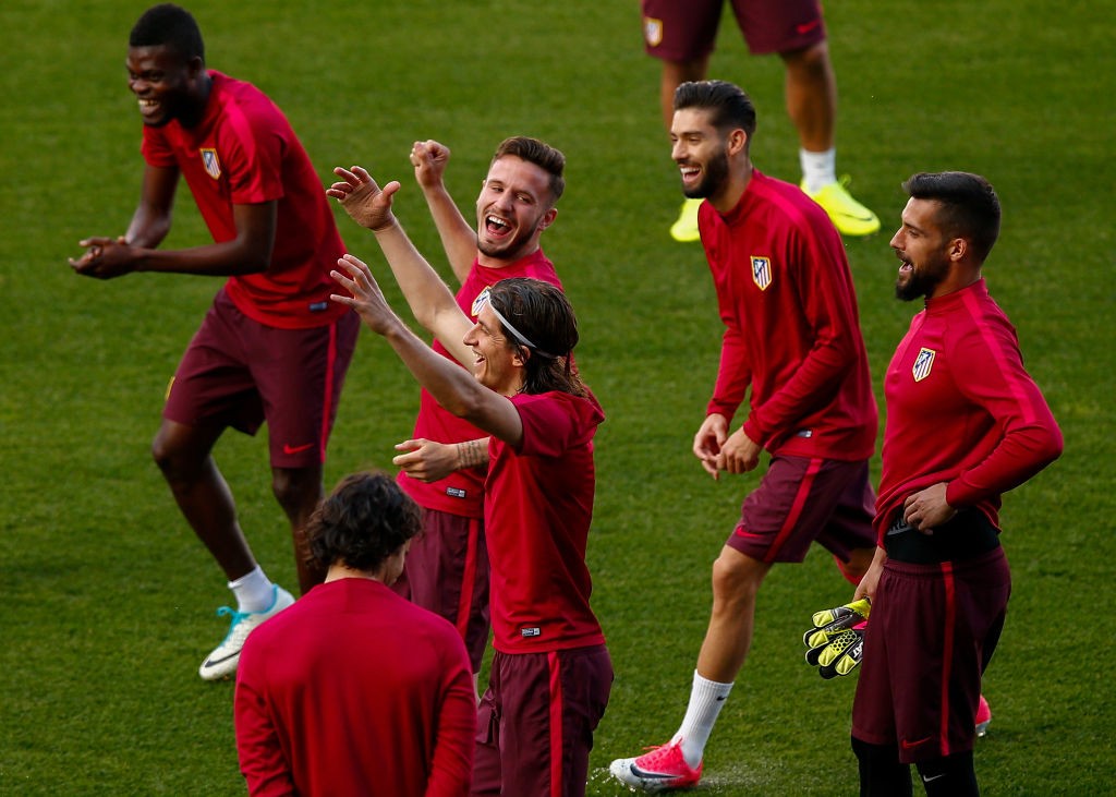 Atletico Madrid Training and Press Conference