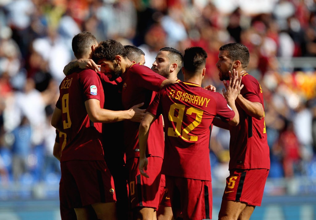 Roma Udinese El Shaarawy Esultanza Dzeko