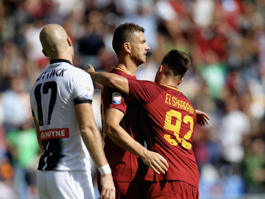 Roma_Udinese_Dzeko El Shaarawy 02