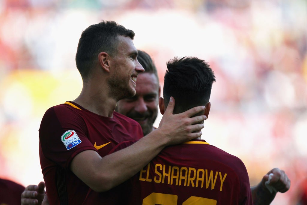 Roma Udinese El Shaarawy Dzeko 04