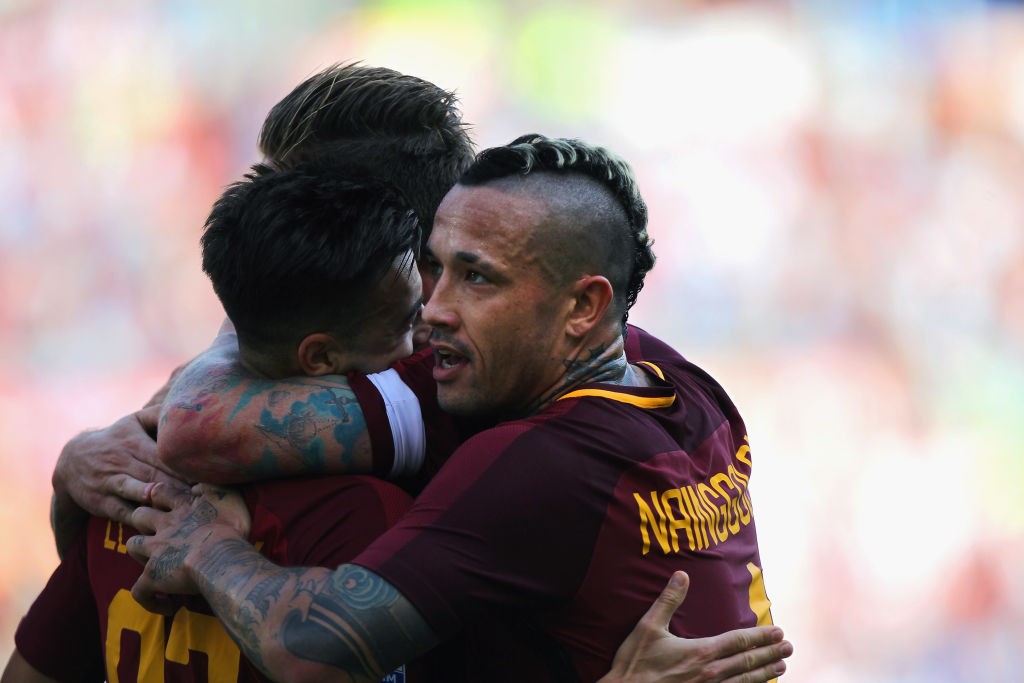 Roma Udinese El Shaarawy Nainggolan 02