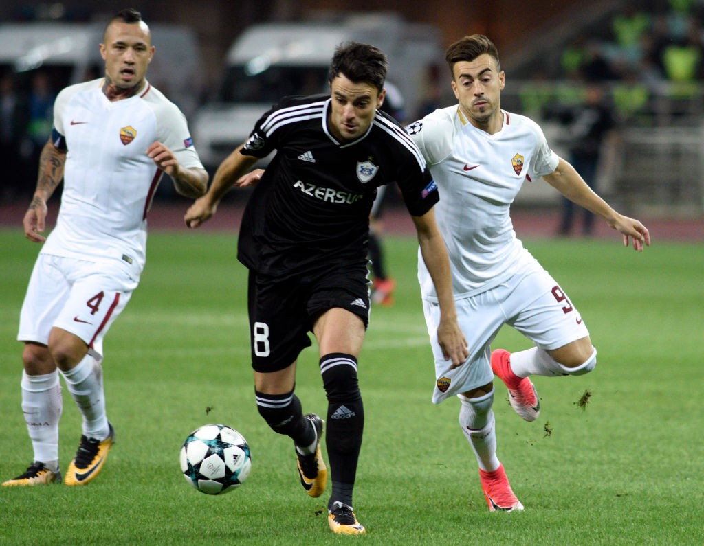 Qarabag Roma Nainggolan El Shaarawy Michel