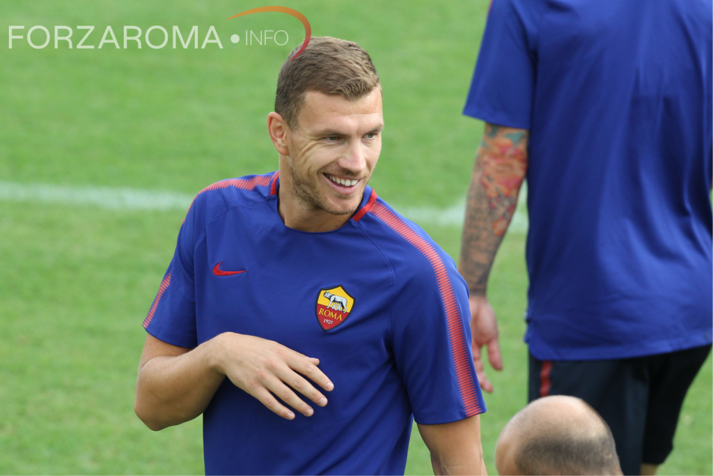 Allenamento_Trigoria_Champions_dzeko