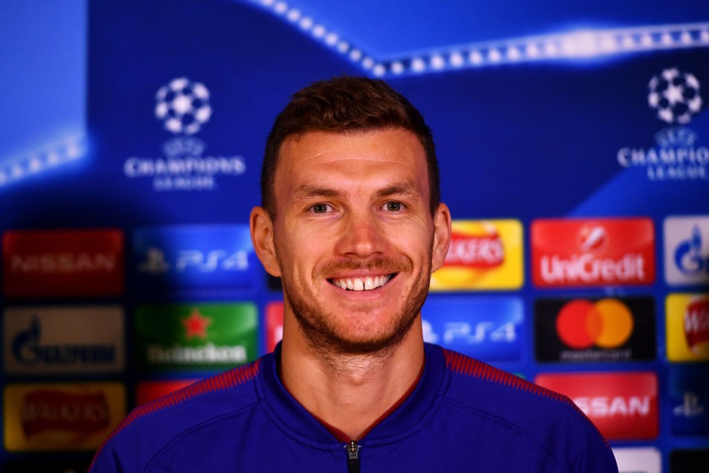 Chelsea_Roma_Conferenza_Dzeko_DiFrancesco