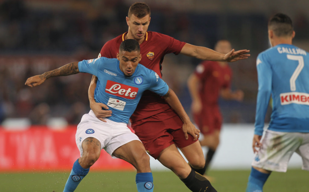 Roma-Napoli Dzeko Allan 01