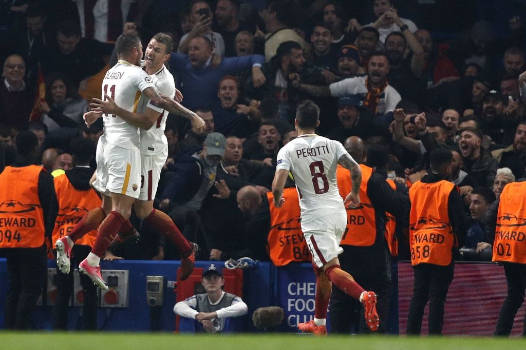Chelsea_Roma_Dzeko