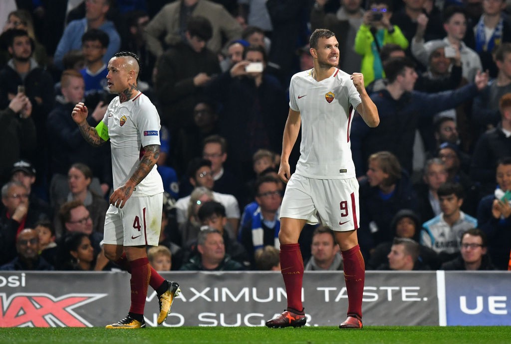Chelsea_Roma_Dzeko
