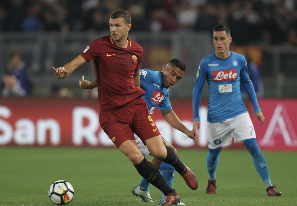 Roma-Napoli Dzeko Callejon