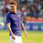 Patrik Schick of As Roma   looks on before the Serie A